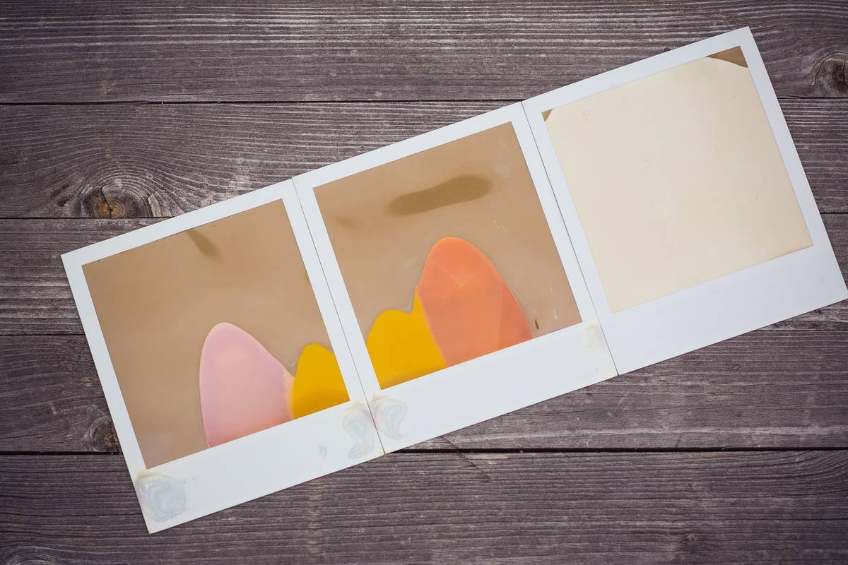 Side-by-side lab images showing bacterial growth on used vs. clean makeup sponges