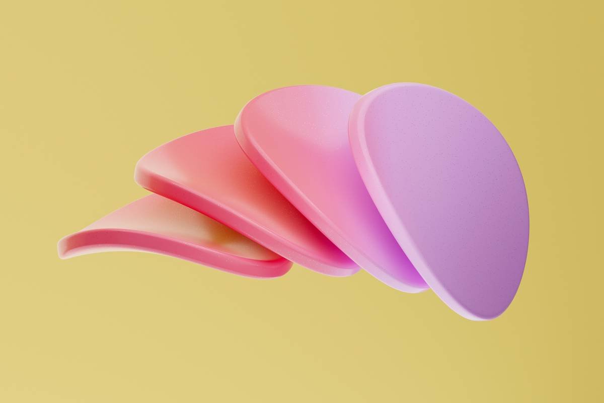 A makeup blending sponge kit showing multiple sponges in different shapes on a clean white surface